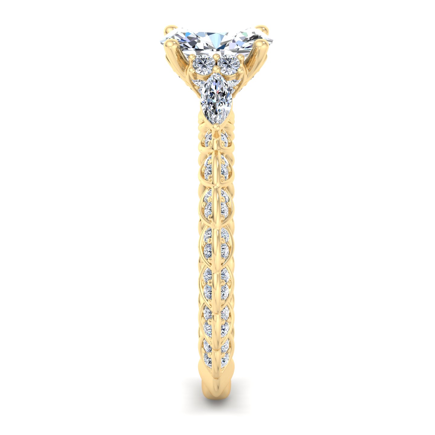 Cataleya Three-Stone Engagement Ring